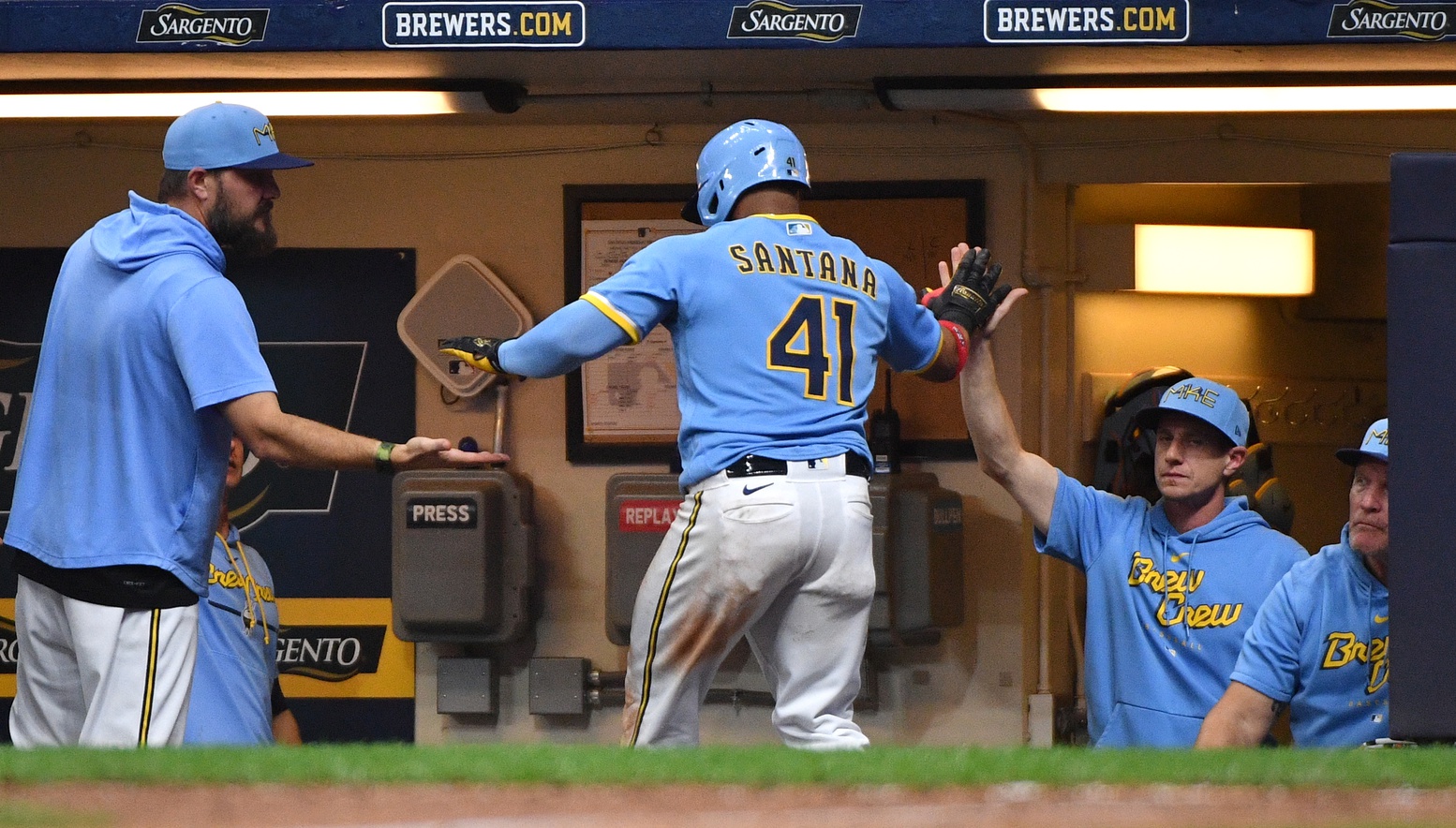 Milwaukee Brewers: Carlos Santana Provides 3 Observations Regarding A Shift  In The Team
