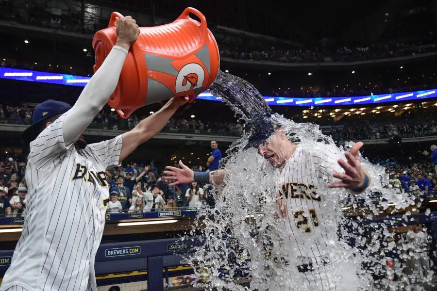 Mark Canha's grand slam gives NL Central-leading Milwaukee Brewers victory  over Washington Nationals