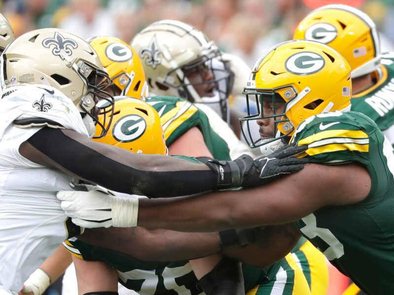 Green Bay Packers, Rasheed Walker and Zach Tom anchor the offensive line