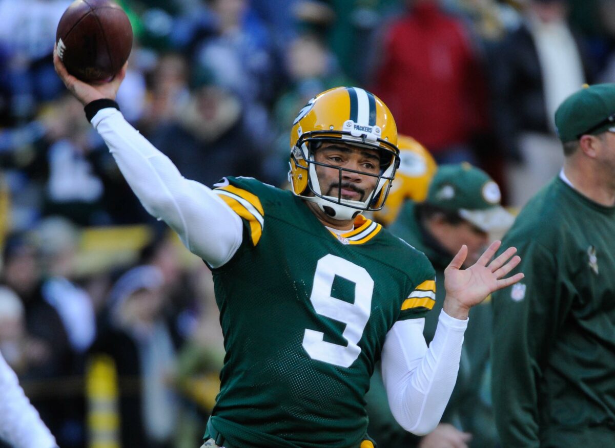 Seneca Wallace started for the Green Bay Packers against the Eagles