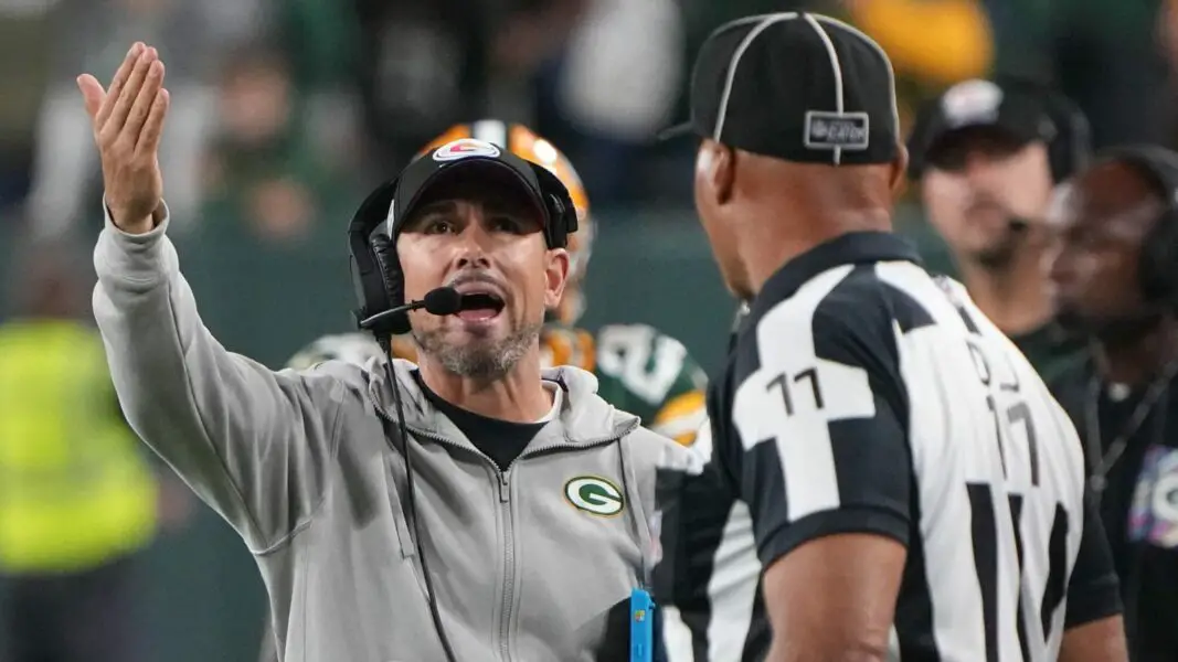 Green Bay Packers Head Caoch Matt LaFleur shown during matchup with the Las Vegas Raiders. Mark Hoffman/Milwaukee Journal Sentinel / USA TODAY NETWORK