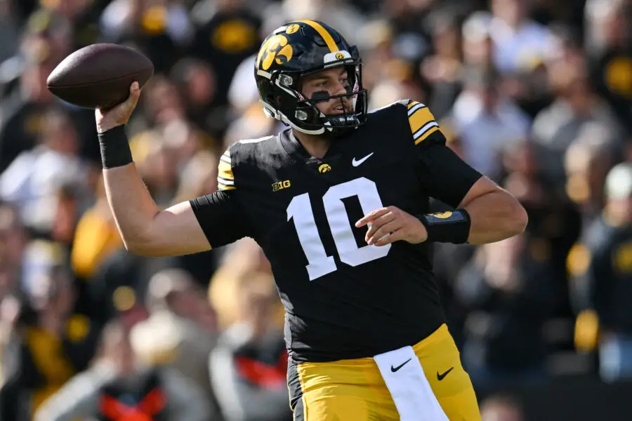 Former Wisconsin Badgers QB Deacon Hill started for the Iowa Hawkeyes