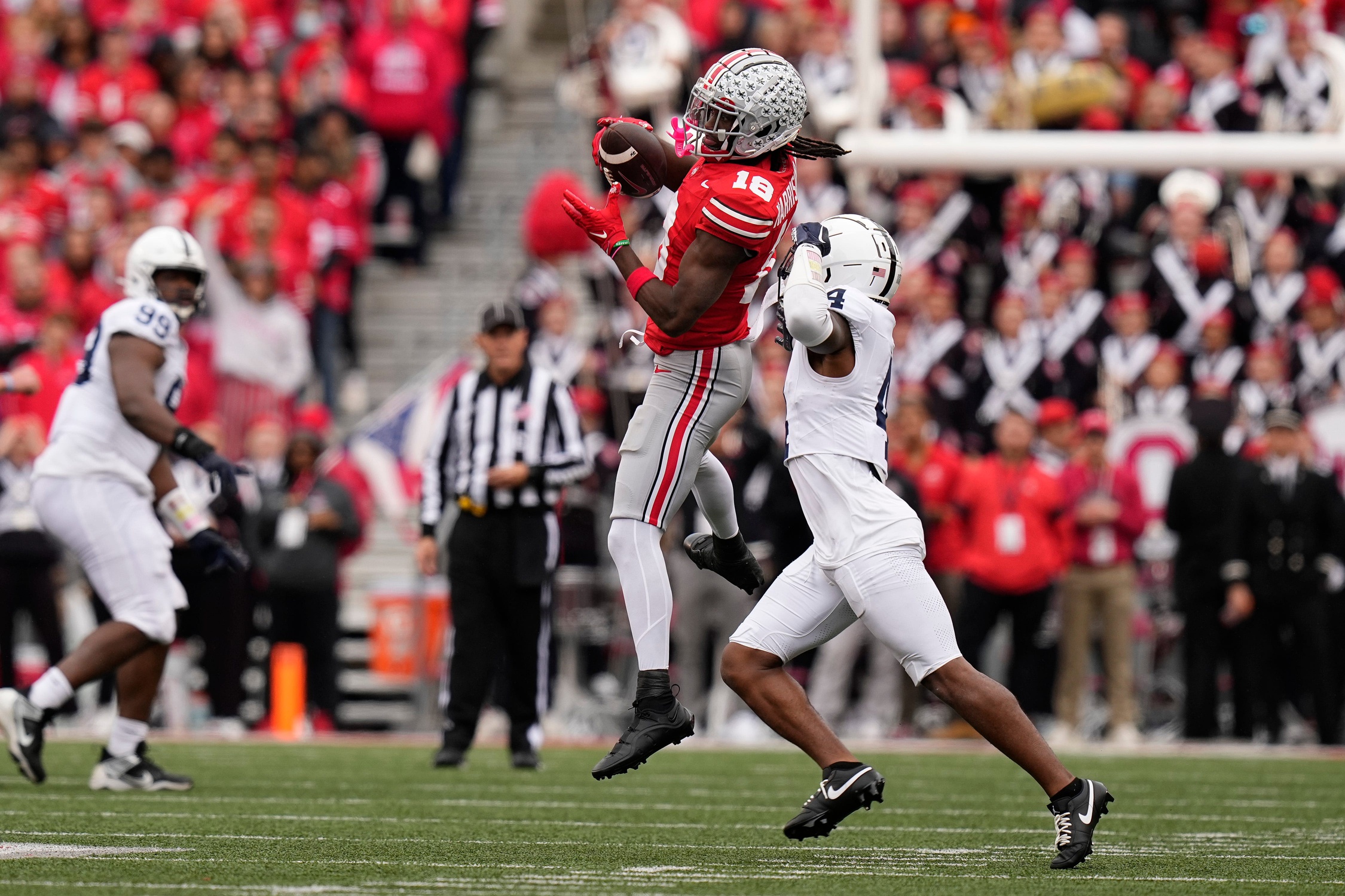 Marvin Harrison Jr. was stylin' against Wisconsin for Ohio State