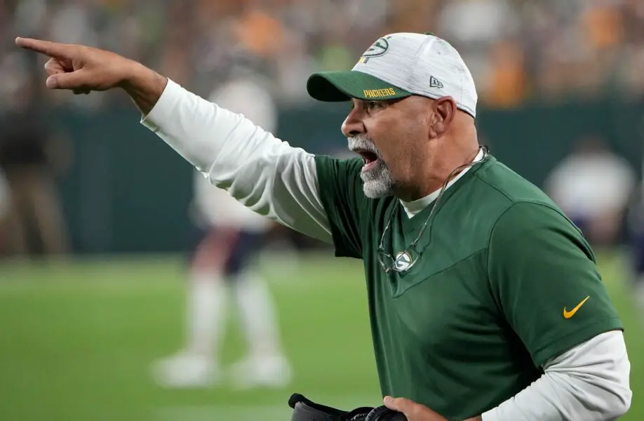 Green Bay Packers special teams coordinator Rich Bisaccia is shown during the fourth quarter of their game Sunday, September 18, 2022 at Lambeau Field in Green Bay, Wis. The Green Bay Packers beat the Chicago Bears 27-10. © Mark Hoffman / Milwaukee Journal Sentinel / USA TODAY NETWORK