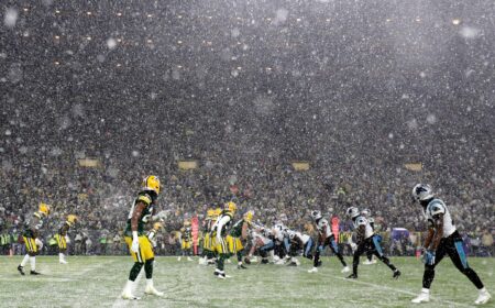Green Bay Packers against the Carolina Panthers during their football game Sunday, November 10, 2019, at Lambeau Field in Green Bay, Wis. The Packers defeated the Panthers 24-16.Wm. Glasheen/USA TODAY NETWORK-Wisconsin