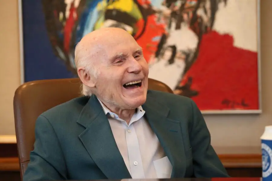 April 25, 2016 Herb Kohl in his Milwaukee office, gives an interview with Gary D'Amato on his first year not being the teams owner and how it feels. MICHAEL SEARS/MSEARS@JOURNALSENTINEL.COM