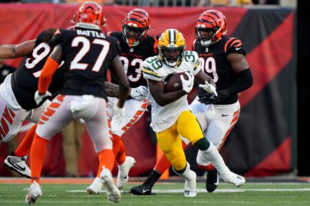 Former Green Bay Packers running back Tyler Goodson will play for the injured Jonathan Taylor on the Indianapolis Colts