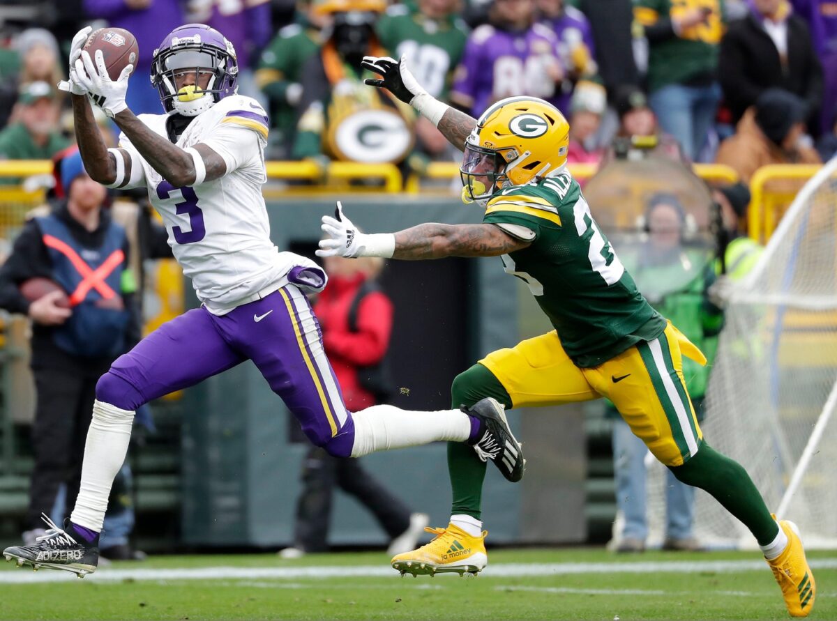 Minnesota Vikings wide receiver Jordan Addison will play vs the Green Bay Packers