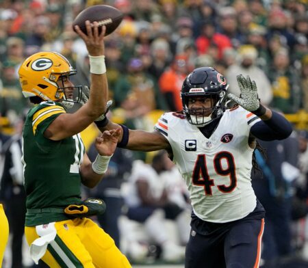 Bears could suddenly get defensive menace back for Week 16 vs Packers Tremaine Edmunds, Chicago Bears, Green Bay packers