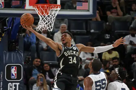 Giannis Antetokounmpo is on the list for most dunks in NBA history
