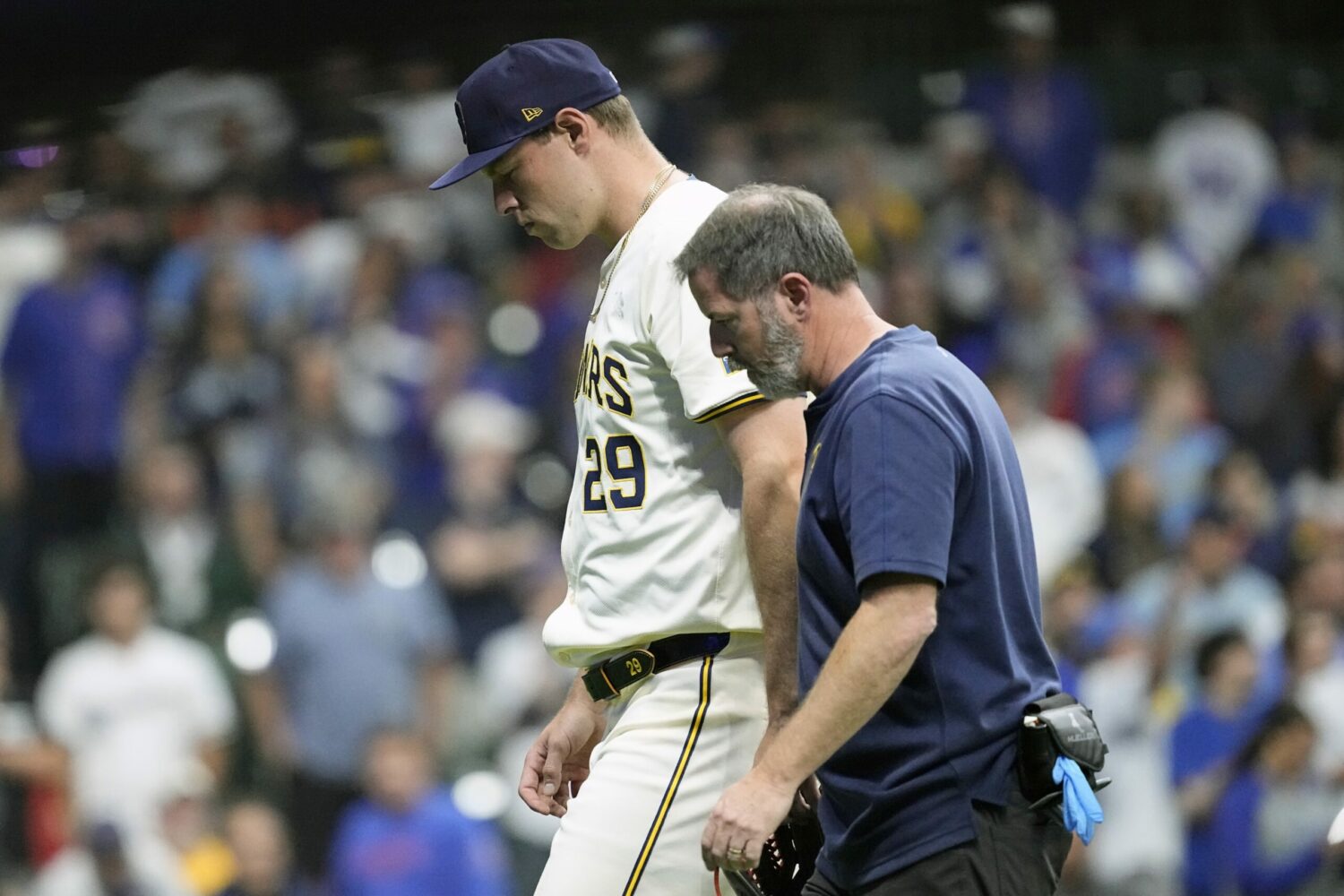 Milwaukee Brewers: Injury Woes Continue As Trevor Megill Took A 99 MPH Line Drive Off His Pitching Elbow