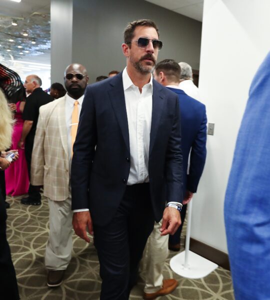 Green Bay Packers: Former QB Aaron Rodgers Goes Out Of His Way To Praise Donald Trump 2 New York Jets QB Aaron Rodgers in the Turf Club during the Kentucky Derby in Louisville, Ky. on May. 4 2024. © Sam Upshaw Jr./Courier Journal / USA TODAY NETWORK