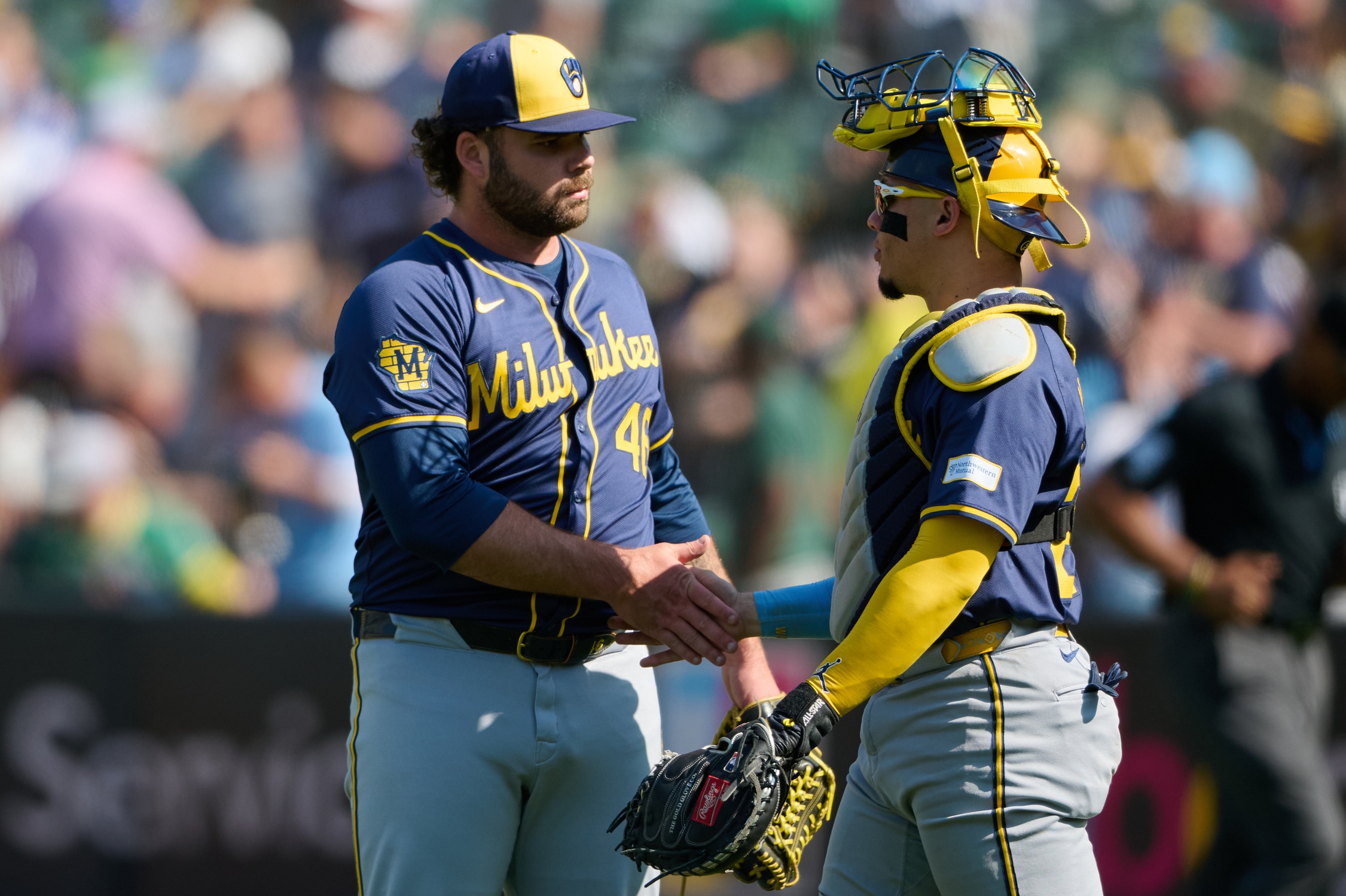 Milwaukee Brewers pitcher Bryse Wilson 