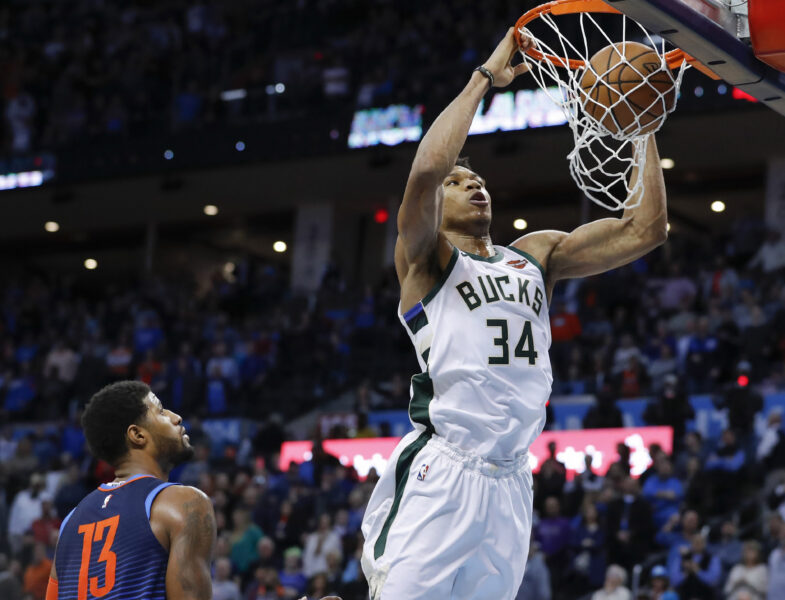 Paul George, Giannis Antetokounmpo, Milwaukee Bucks