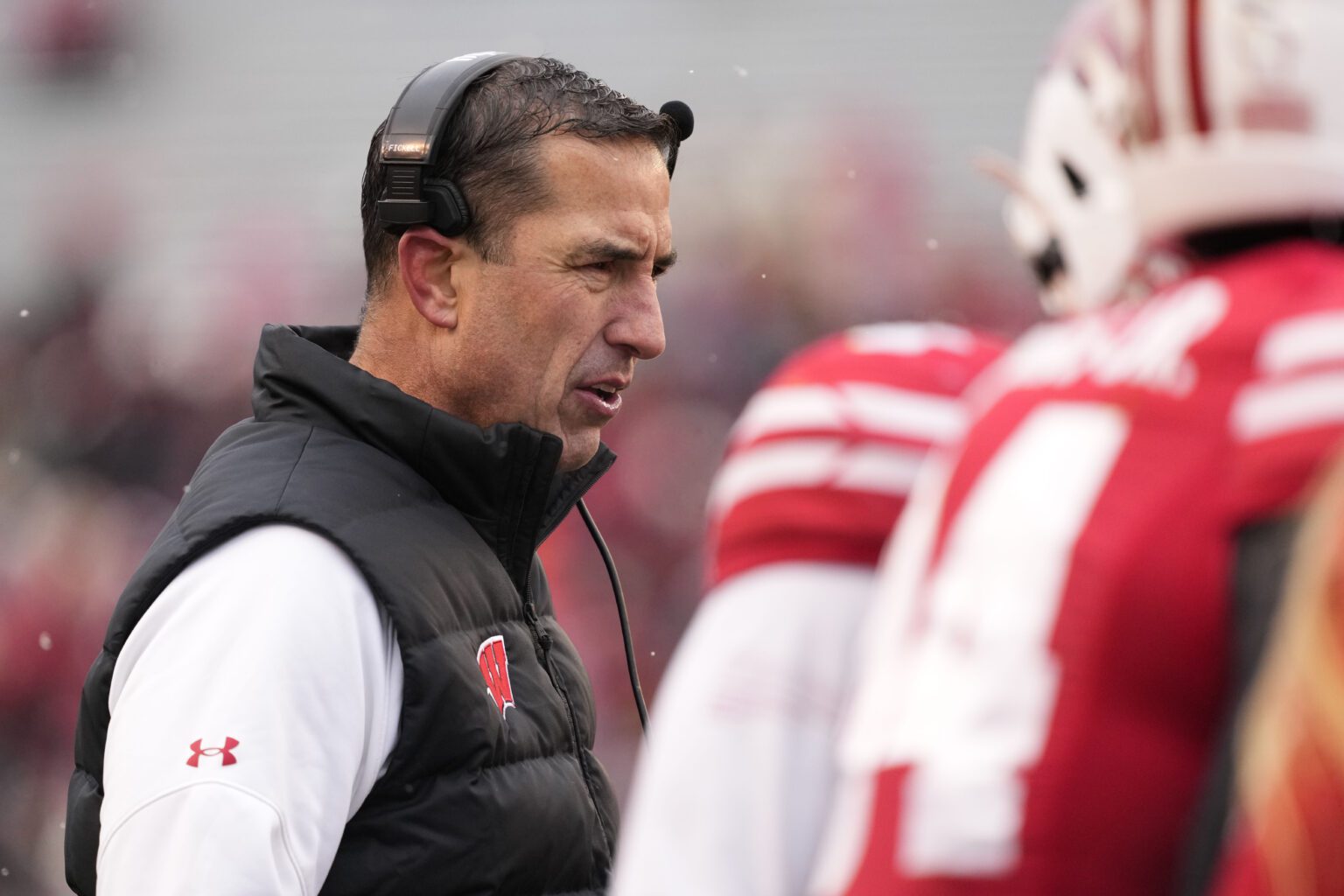 “We Got Him” Badgers Land Big-Time Commitment From Border State (Report) Nov 29, 2024; Madison, Wisconsin, USA; Wisconsin Badgers head coach Luke Fickell looks on during the fourth quarter against the Minnesota Golden Gophers at Camp Randall Stadium. Mandatory Credit: Jeff Hanisch-Imagn Images