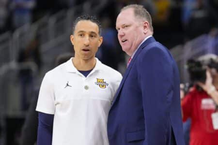 Wisconsin Badgers: Strong 2025 International Forward Dominates For Lithuania Shaka Smart, Greg Gard