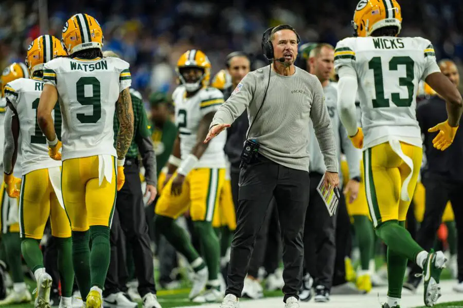 Green Bay Packers coach Matt LaFleur