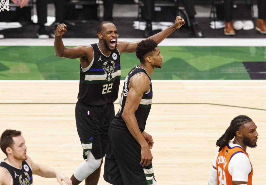 Giannis Antetokounmpo Speaks Up on Huge Khris Middleton Trade News, Ending Their 12-Partnership - 'For Me, It’s a Little Bit Bigger Than Business' 3 Giannis Antetokounmpo, Khris Middleton