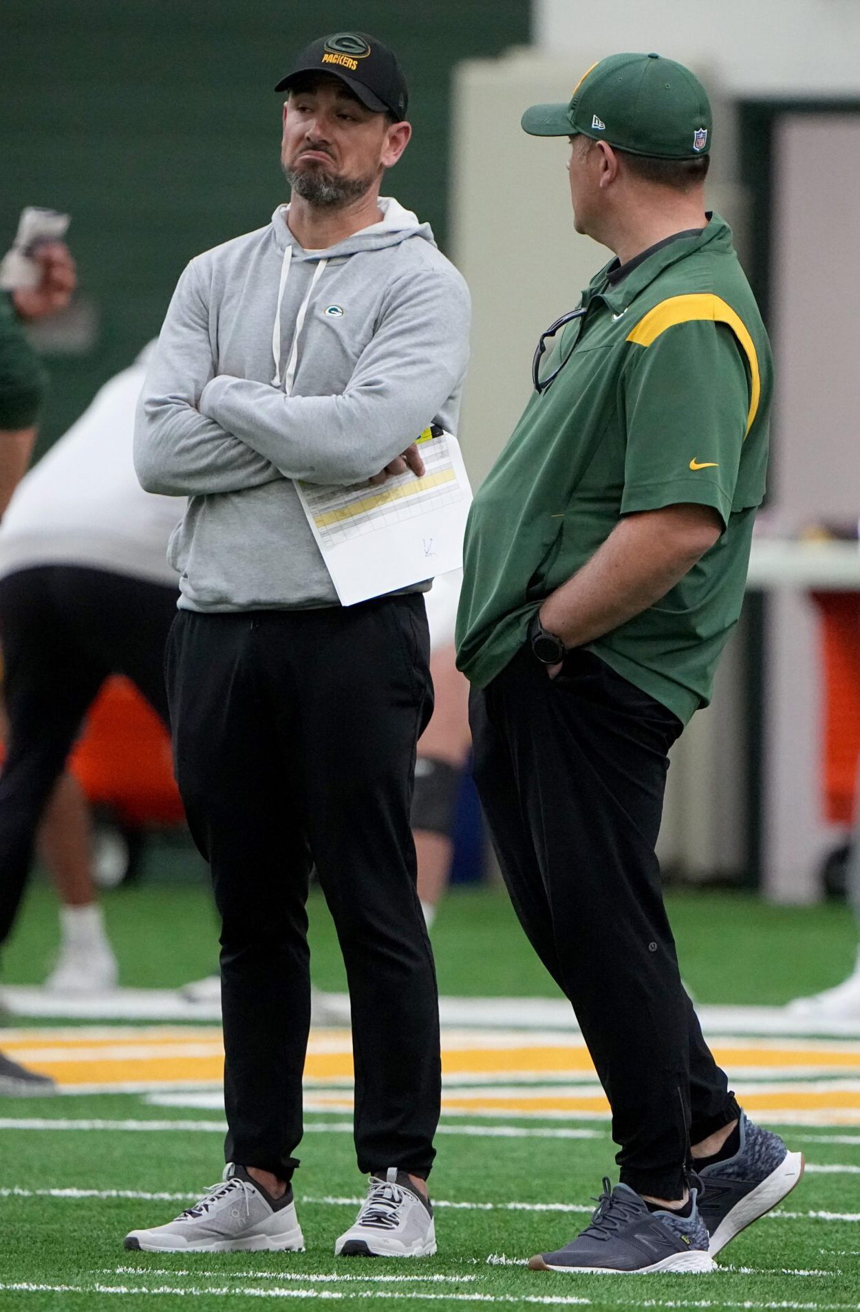 Green Bay Packers head coach Matt LaFleur, general manager Brian Gutekunst