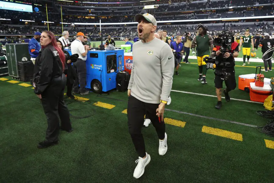 “Who?” Packers Fans React Intensely To Latest Coaching Move (Report) Jan 14, 2024; Arlington, Texas, USA; Green Bay head coach Matt LaFleur reacts after the game for the 2024 NFC wild card game at AT&T Stadium. Mandatory Credit: Tim Heitman-Imagn Images