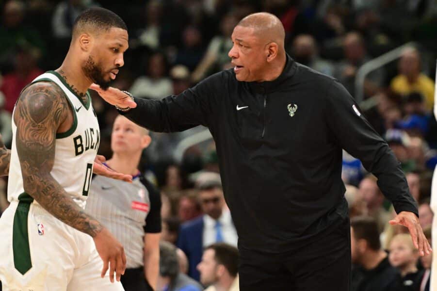 Milwaukee Bucks Set to Test Big Line Up as Damian Lillard Is Confirmed Out; Kyle Kuzma Will Play at 3 Damian Lillard, Milwaukee Bucks