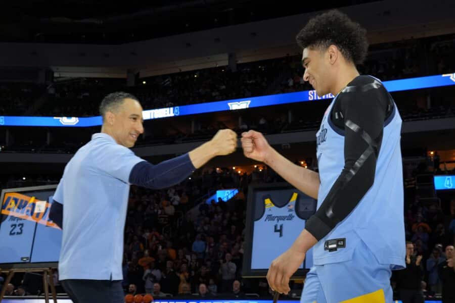 Marquette Golden Eagles' Stevie Mitchell is Student-Athlete Exemplified as 4th Year Guard Receives Big East Scholar-Athlete Award 3 Stevie Mitchell, Shaka Smart