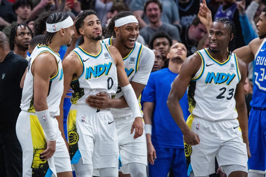 Bucks News: Tyrese Haliburton Rubs Salt on Milwaukee Fans Wound With Hilarious Triple H Reference After Wrestler Posts About His 4-Point Play 1 Tyrese Haliburton vs Milwaukee Bucks