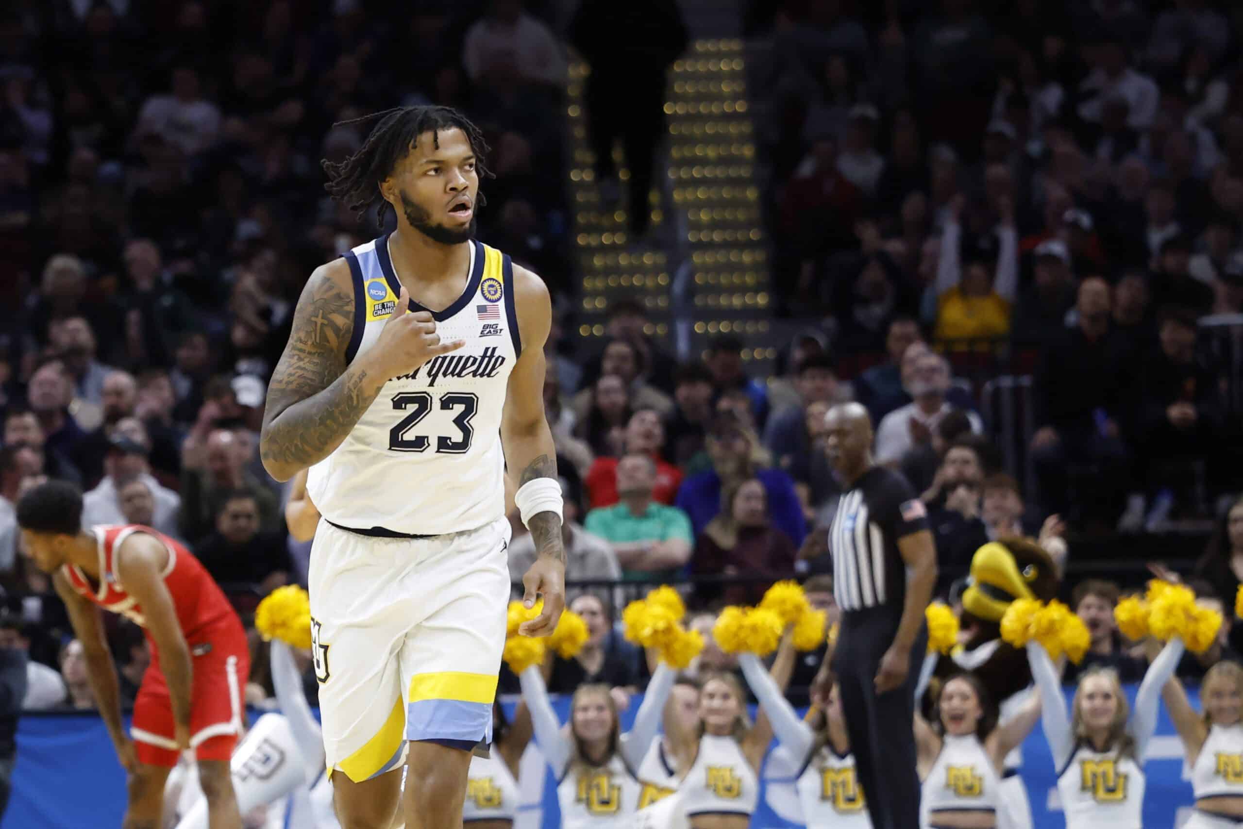 Marquette Golden Eagles (7) Can't Hold Lead, Lose to New Mexico Lobos (10) 75-66 in First Round of NCAA Men's Championship 1 marquette golden eagles david joplin