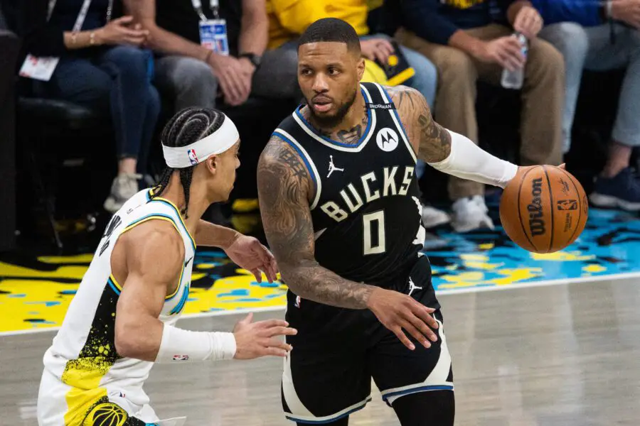 Bucks News: Tyrese Haliburton on Jawing With Damian Lillard in Intense Game 2 - 'You're Going to Continue to See That' 1 USATSI 25988683