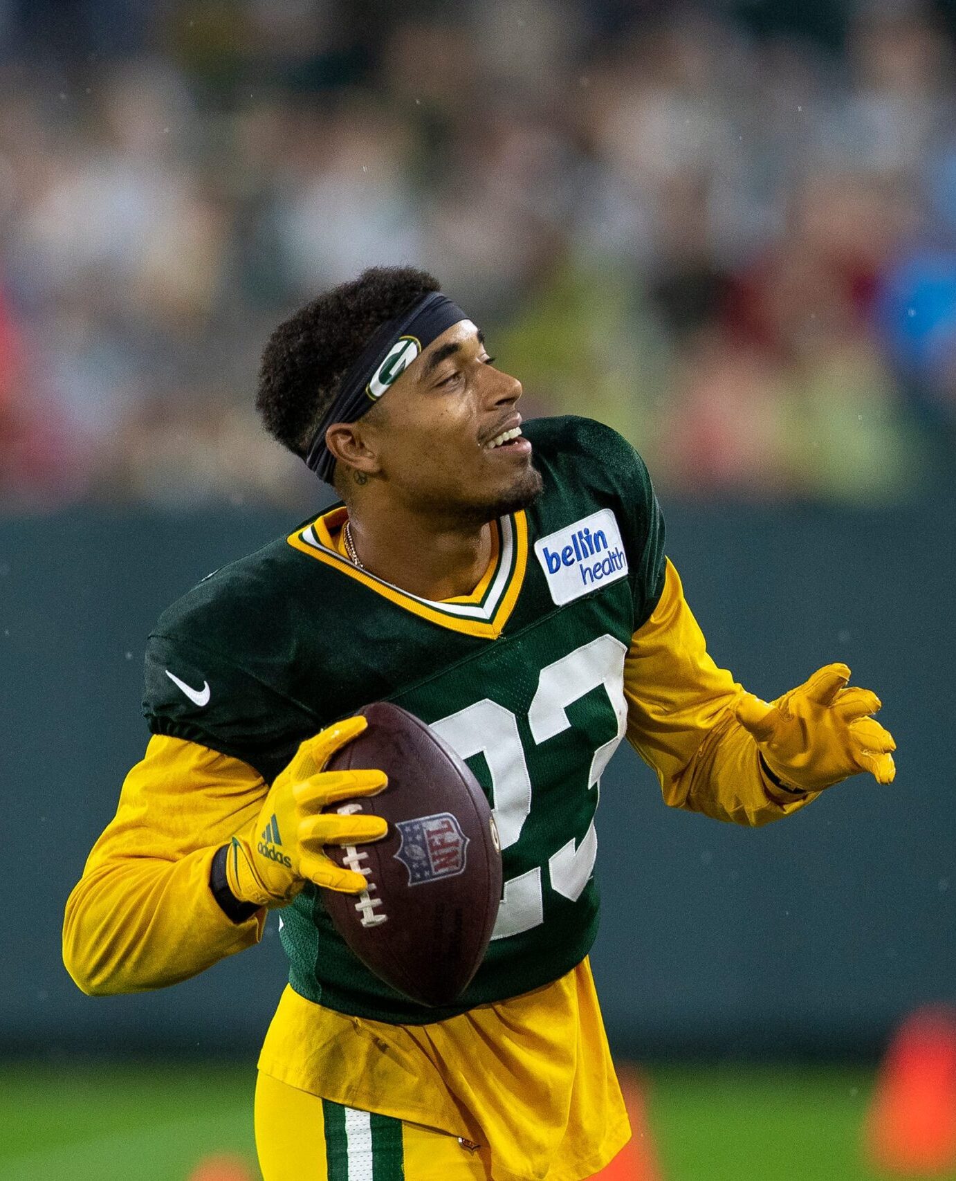 Green Bay Packers: Former 2x Pro Bowl Cornerback Jaire Alexander Reveals True Feelings Towards Old Team 1 Green Bay Packers cornerback Jaire Alexander (23) plays catch with a fan during Packers Family Night