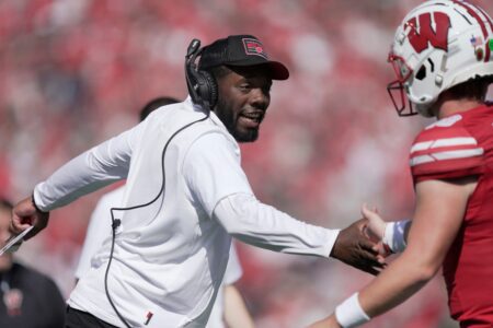 Wisconsin Badgers: 2025 Class True Freshman WR Putting Together Strong Camp USATSI 24416795