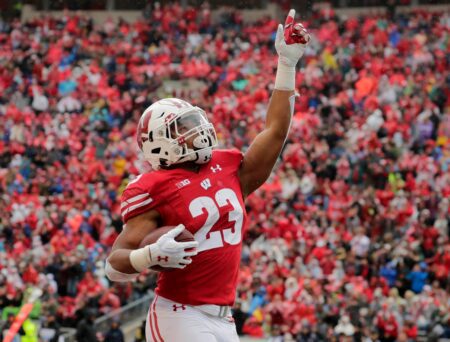 Wisconsin Badgers Alum Jonathan Taylor Listed Among the 10 Best RBs of 2025 NFL Although Rating is Lower Than Last Year Jonathan Taylor, Wisconsin Badgers