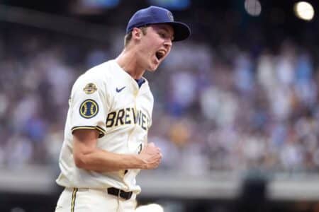 Jacob Misiorowskiโs best start of the year means everything for Brewersโ playoff hopes Jacob Misiorowski, Milwaukee Brewers, Andrew Vaughn