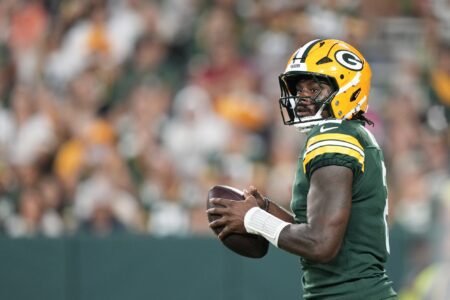 reen Bay Packers quarterback Malik Willis