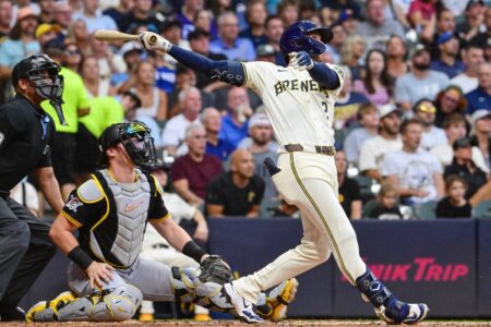 Milwaukee Brewers: Brice Turang’s 8-HR August Closing in on Departed Slugger’s ’24 Mark, Right on Time for Weekend Series Milwaukee Brewers, Willy Adames, Brice Turang, Brewers vs Giants