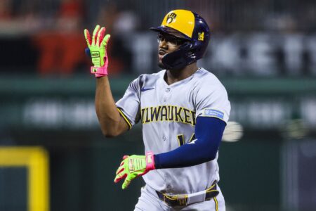 Milwaukee Brewers Ace Energized by Andruw Monasterio Blast to Spark 5-run 6th, Jokes: “He Thinks He’s a Homer Guy Now” Milwaukee Brewers ,Andruw Monasterio, Brewers vs Blue Jays