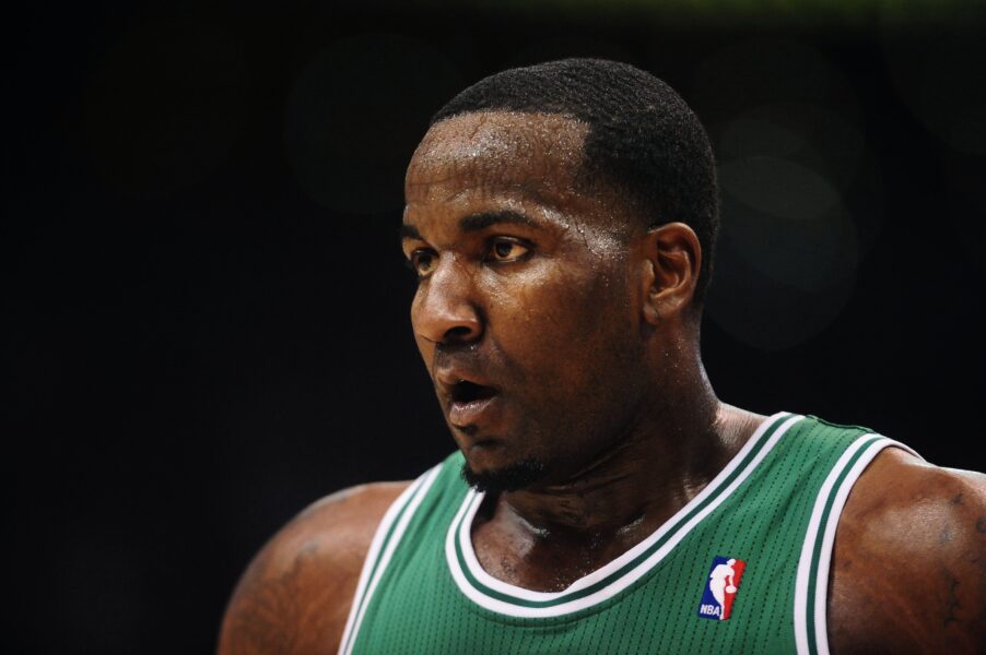 Kendrick Perkins says Bucks ‘Batman’ take in 2021 led to death threats 3 Jan. 28, 2011; Phoenix, AZ, USA; Boston Celtics center Kendrick Perkins (43) against the Phoenix Suns at the US Airways Center. Mandatory Credit: Mark J. Rebilas-Imagn Images