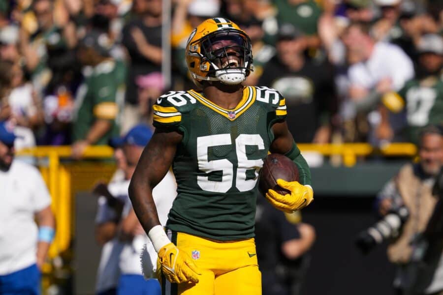 College All-Americans Who Were Also NFL Pro Bowlers 1 Green Bay Packers linebacker Edgerrin Cooper (56)