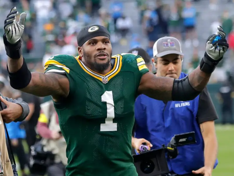 Green Bay Packers defensive end Micah Parsons (1).