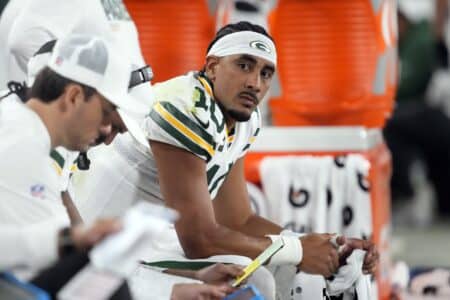 Packers put on notice by fans after Jameis Winstonโs viral X post Green Bay Packers quarterback Jordan Love (10)