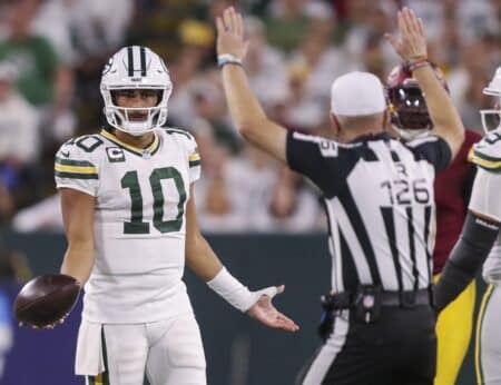 Green Bay Packers quarterback Jordan Love