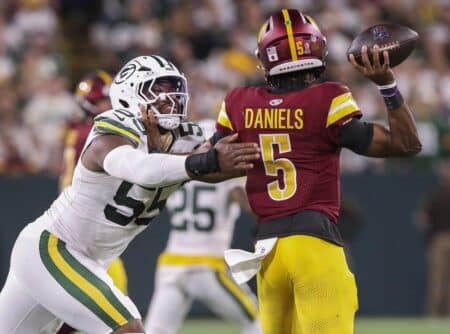 Green Bay Packers defensive end Kingsley Enagbare