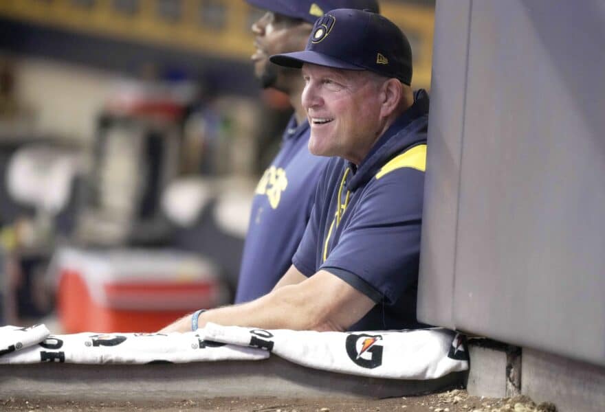 Brewers punch playoff ticket as Pat Murphy honors Bob Uecker 1 Sep 3, 2025; Milwaukee, Wisconsin, USA; Milwaukee Brewers manager Pat Murphy is shown during the first inning of their game against the Philadelphia Phillies at American Family Field. Mandatory Credit: Mark Hoffman-USA TODAY Network via Imagn Images