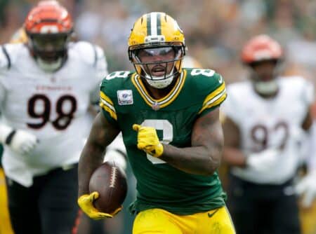 Packers’ Josh Jacobs reveals 2-word message he gave teammates before game-winning drive Josh Jacobs, Green Bay Packers, Chicago Bears
