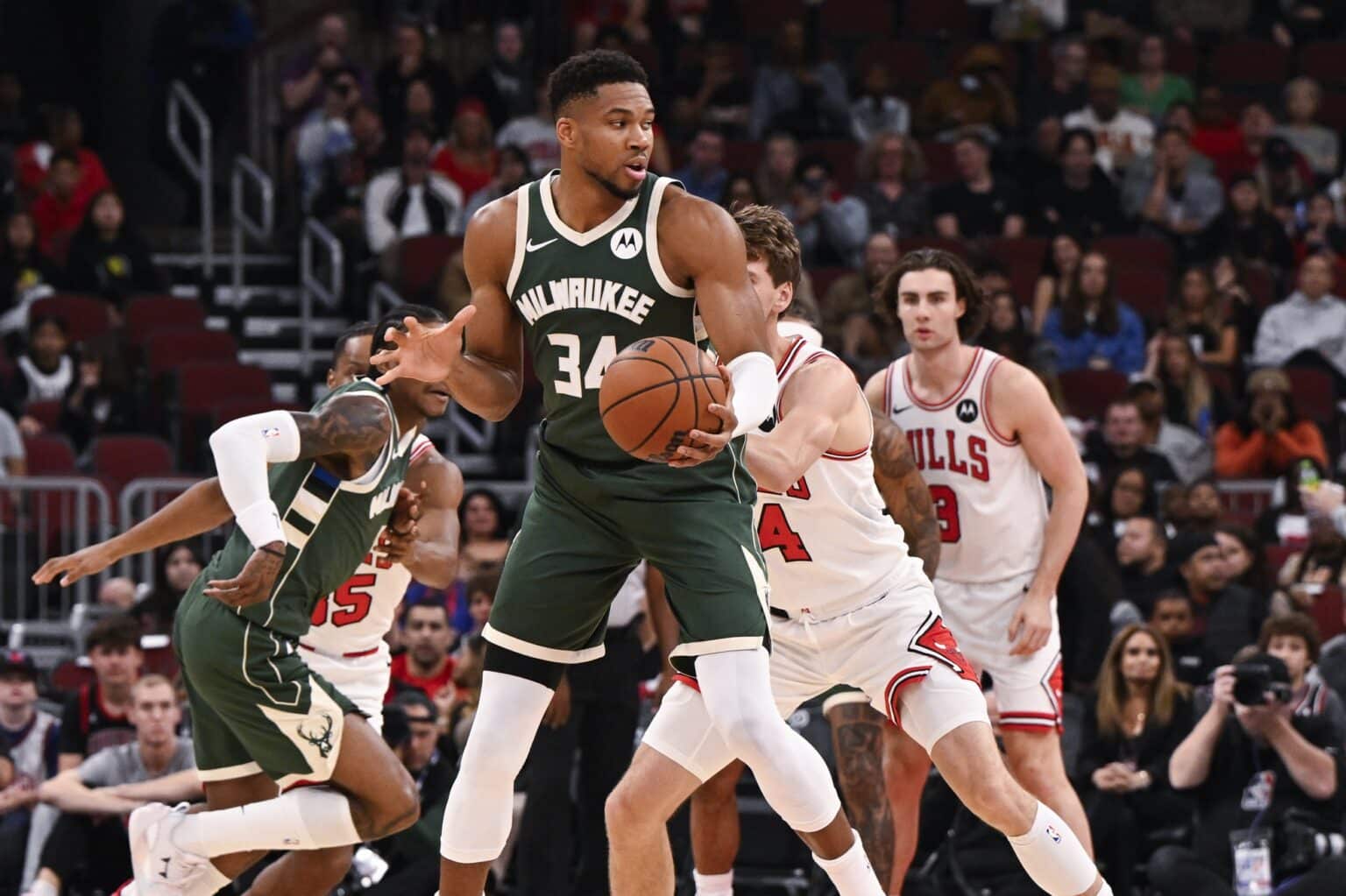 Giannis & Turner: How Milwaukee Bucks New Twin Towers Are Reshaping Opponents’ Shot Charts Giannis Antetokounmpo and Myles Turner are key Milwaukee Bucks big men