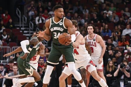 Giannis & Turner: How Milwaukee Bucks New Twin Towers Are Reshaping Opponents’ Shot Charts Giannis Antetokounmpo and Myles Turner are key Milwaukee Bucks big men