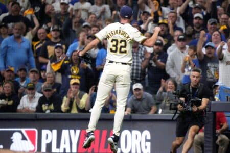 Rookie Jacob Misiorowski vows to bring heat every time after 2-0 lead against the Cubs jacob misiowrowski brewers 1