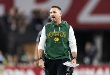 Eagles are built to expose the Packersโ sudden weakness Oct 19, 2025; Glendale, Arizona, USA; Green Bay Packers head coach Matt LaFleur against the Arizona Cardinals at State Farm Stadium. Mandatory Credit: Mark J. Rebilas-Imagn Images