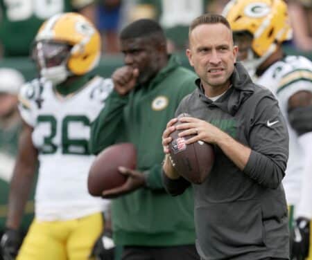 Packers could fill biggest need by signing intriguing free agent Green Bay Packers defensive coordinator Jeff Hafley is shown before their preseason game against there Seattle Seahawks Saturday, August 23, 2025 at Lambeau Field in Green Bay, Wisconsin.