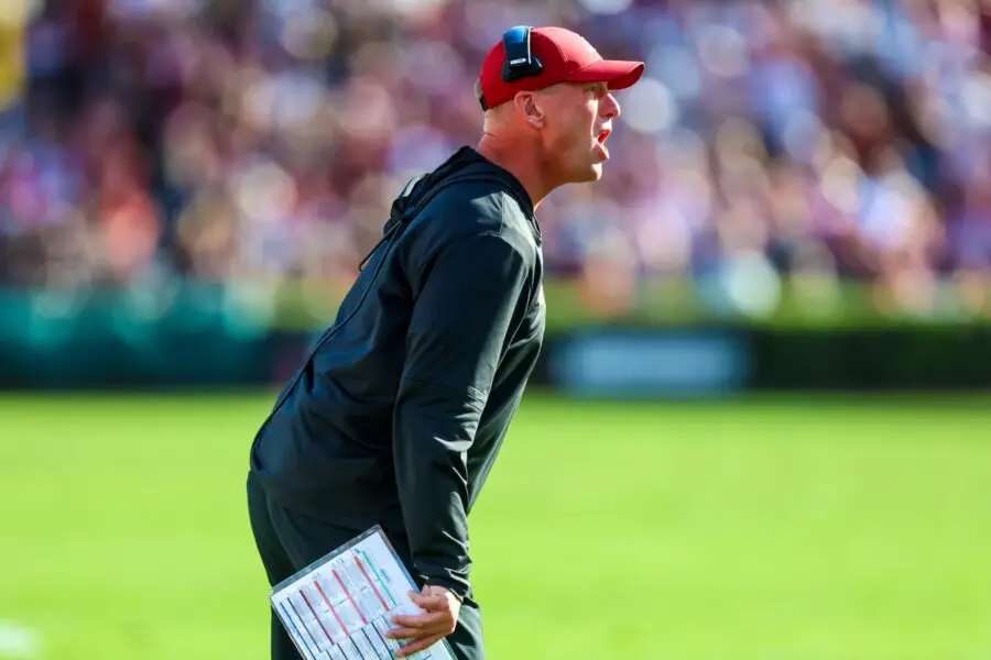 Alabama Crimson Tide head coach Kalen Deboer